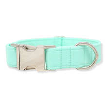 Load image into Gallery viewer, Solid Mint Blue Dog Collar
