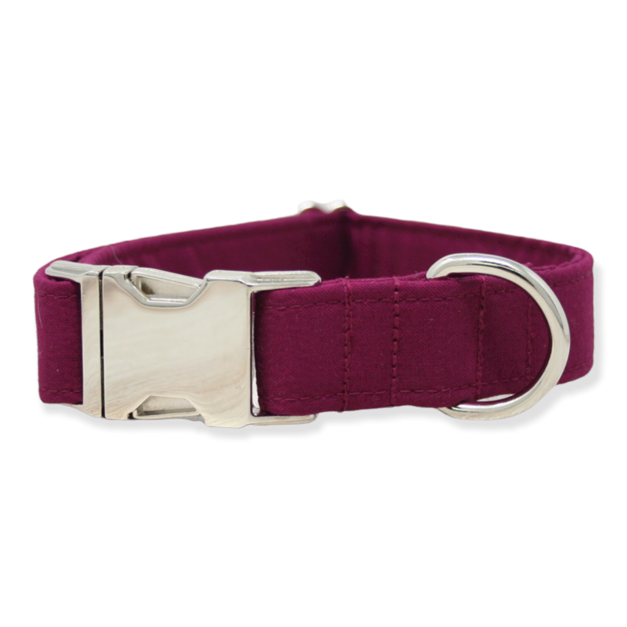 Burgundy leather hotsell dog collar